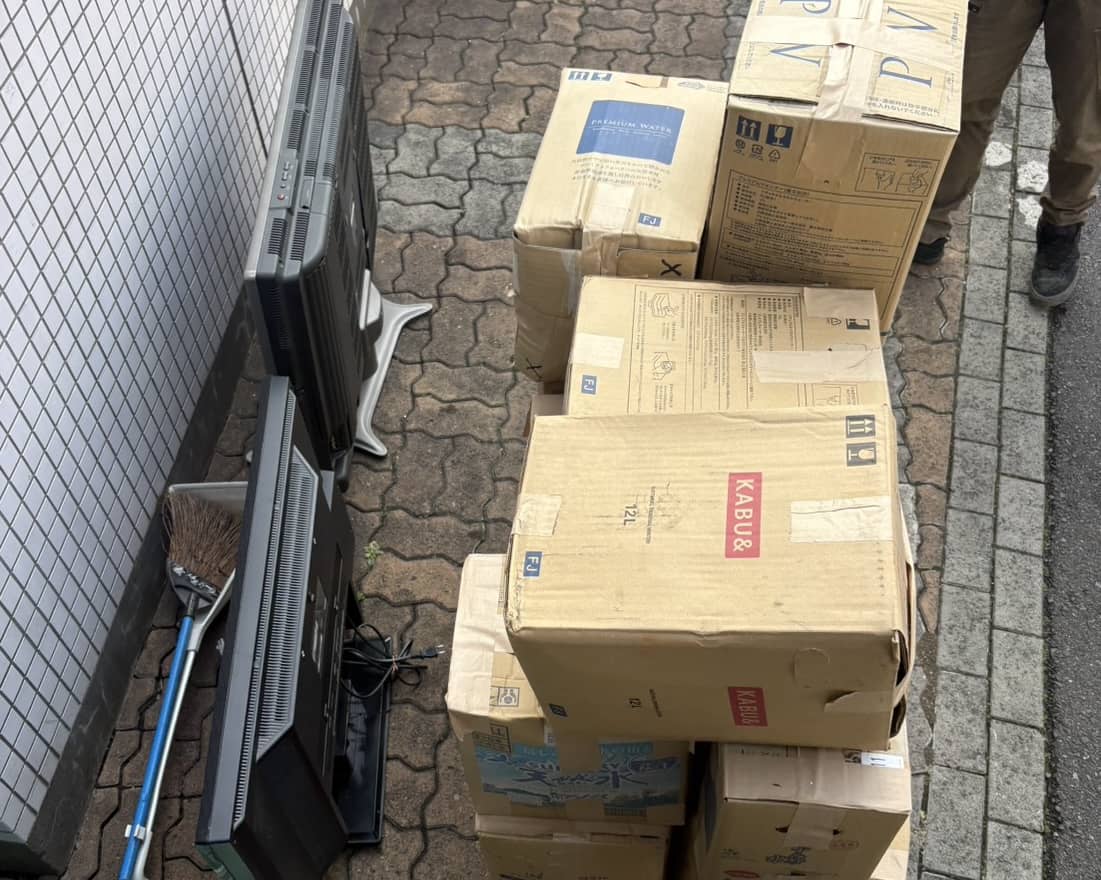 大井町での回収前